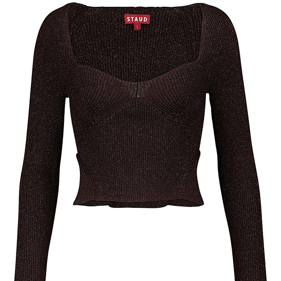 STAUD Tops - NWT Staud Cerro Top In Brown Sz M